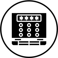 Vector Design Pin Code Icon Style