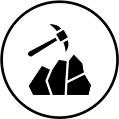 Vector Design Mining Icon Style