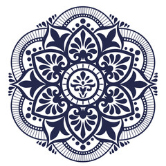 Beautiful flower art and mandala vector design
