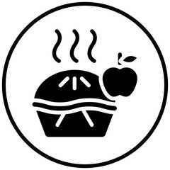 Vector Design Apple Pie Icon Style