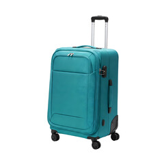 Trolley bag for travel isolated on transparent background 