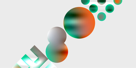 Circles and triangles modern art. Vector Illustration For Wallpaper, Banner, Background, Card, Book Illustration, landing page