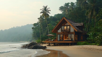 Luxury Beachfront House Tropical Getaway