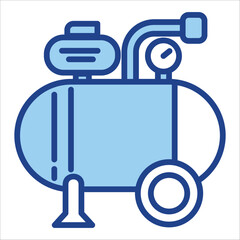 Compressor Icon Single Vector Collection 