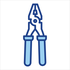 Plier Icon Single Vector Collection 