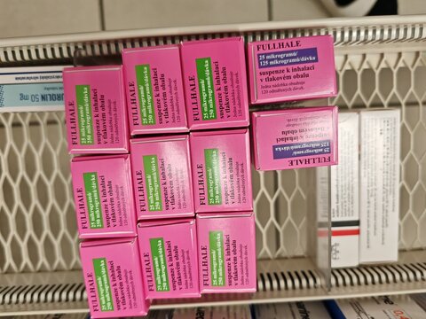 Prague,Czech Republic-January 8 2025: Fullhale by Cipla contains Salmeterol and Fluticasone, a combination inhaler for asthma and COPD treatment

