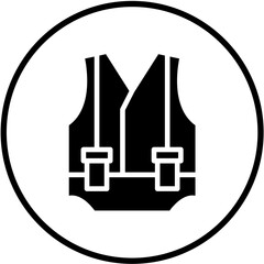 Safety Vest Vector Design Icon Style