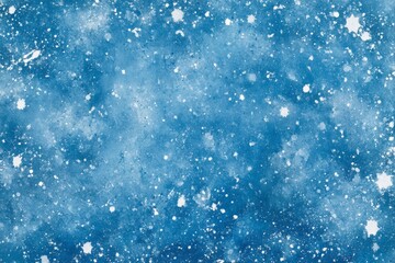 Fototapeta premium Winter sky, snow, watercolor texture