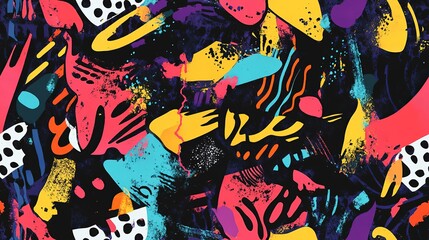 colorful seamless pattern abstract background grungy color splash 