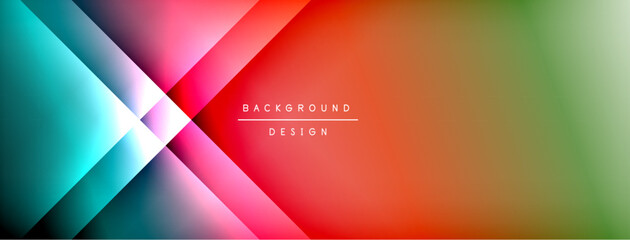 Dynamic shadow lines with gradient colors geometric background