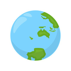 Illustration of Earth Globe