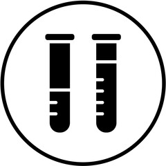 Vector Design Test Tubes Icon Style