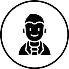 Vector Design Character Male Icon Style