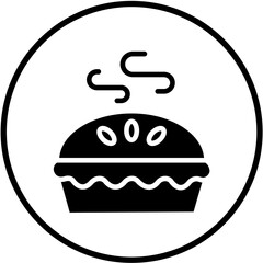 Vector Design Apple Pie Icon Style