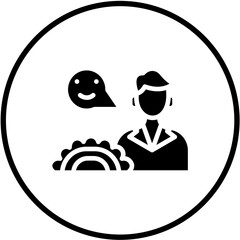 Vector Design Food Vendor Male Icon Style