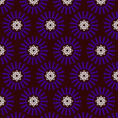 Slavic ethnic pattern vector , seamless pattern with flowers.