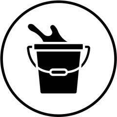 Vector Design Water Bucket Icon Style