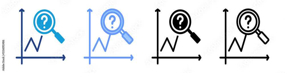 Poster Predictive Analytic icon set multiple style collection