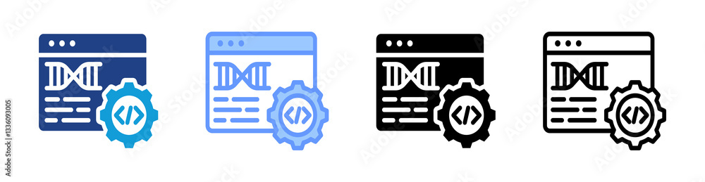 Aufkleber Genetic Programming icon set multiple style collection