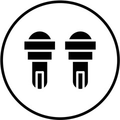 Obraz premium Vector Design Slippers Icon Style