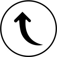 Vector Design Up Arrow Icon Style
