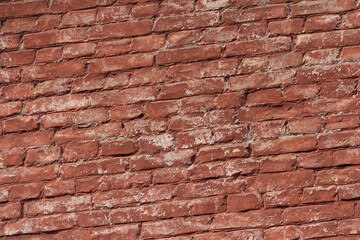 The old red brick wall
