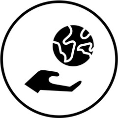 Vector Design Save World Icon Style