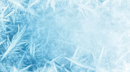 Obraz premium Frozen Wonderland: A Stunning Display of Ice Crystals