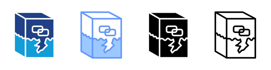 51 Attack icon set multiple style collection