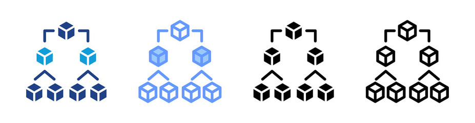 Markle Tree icon set multiple style collection