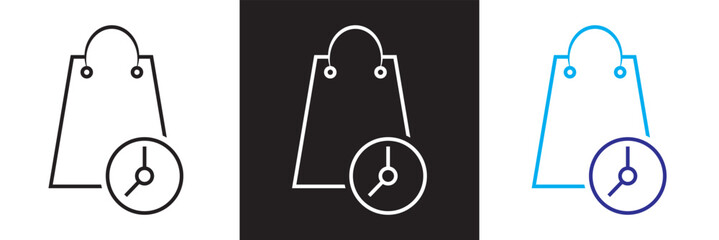 Pre-order icon.  Vector illustration. isolated on white and black background. EPS 10