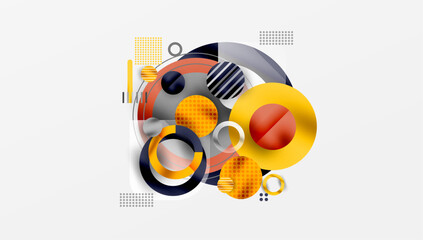 Abstract background - layered geometric shapes with smooth gradients and transparency