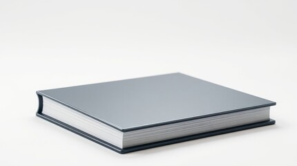  "Minimalist Silver-Gray Hardcover Book – Sleek, Modern Design with Matte Finish"