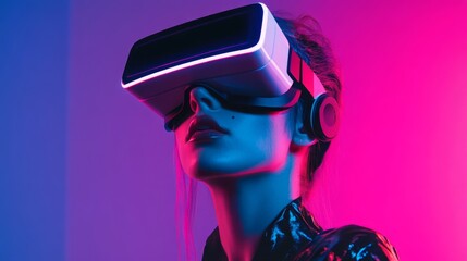woman in VR