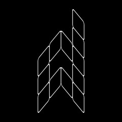 Minimalist Vector Outline Letter 'd' Logo. Lowercase alphabet logo. This design is suitable for t-shirts, construction, architecture, sports, motorsport, sports cars, etc. Alphabet for kids to color.