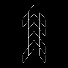 Minimalist Vector Outline Letter 