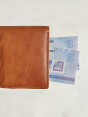 Currency Notes, Uae Emirates Currency 50Aed, Dirhams.
Closeup Of Uae Fifty Dirhams Currency Notes, Paper Money 50 Aed Dirhams.
Dirhams Banknotes, Uae Emirati Paper Currencies Notes 50 Dirham