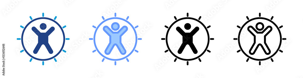 Aufkleber Embodiment icon set multiple style collection
