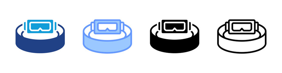 Virtual Immersion icon set multiple style collection