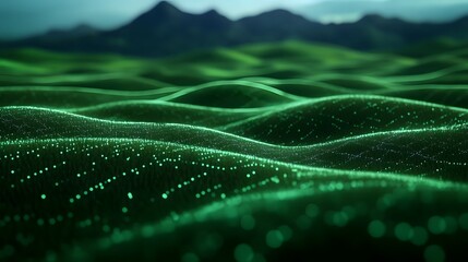 Holographic Insights Revolutionizing Smart Agriculture:Precision Data Analytics Over Lush Green Landscapes
