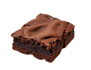 chocolate cake isolated on white