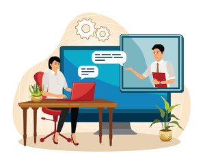 Custom service concept. Online shopping, product and service.