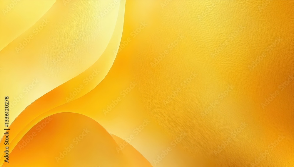 Poster flowing golden abstract waves with soft gradient background, elegant digital design for modern presentation and branding