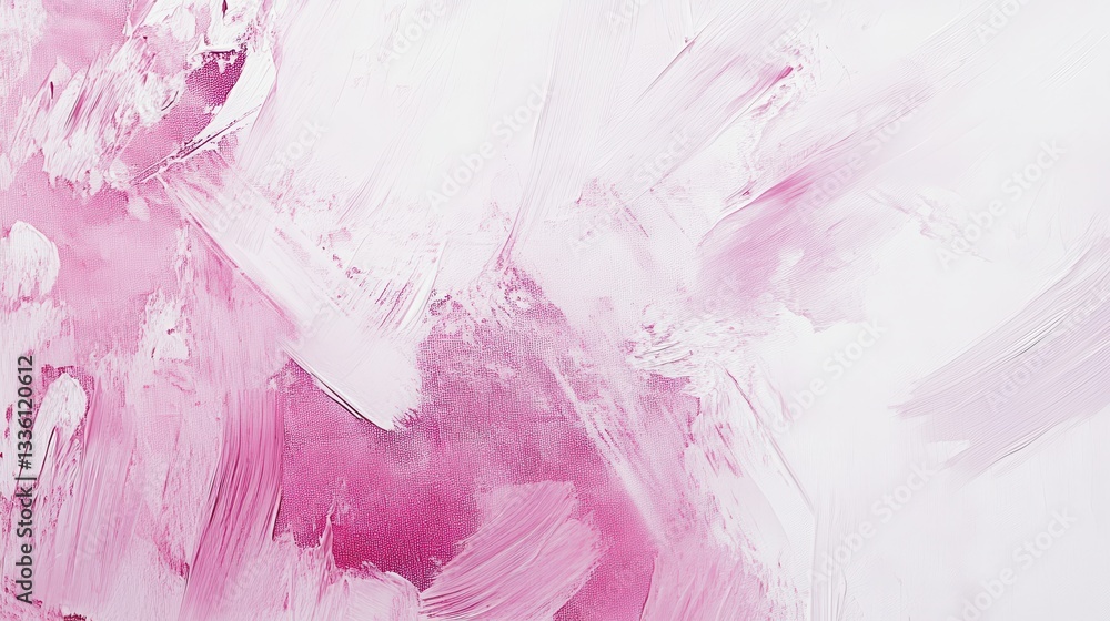 Poster abstract soft white canvas with delicate pastel pink strokes creating a soothing artistic effect in 