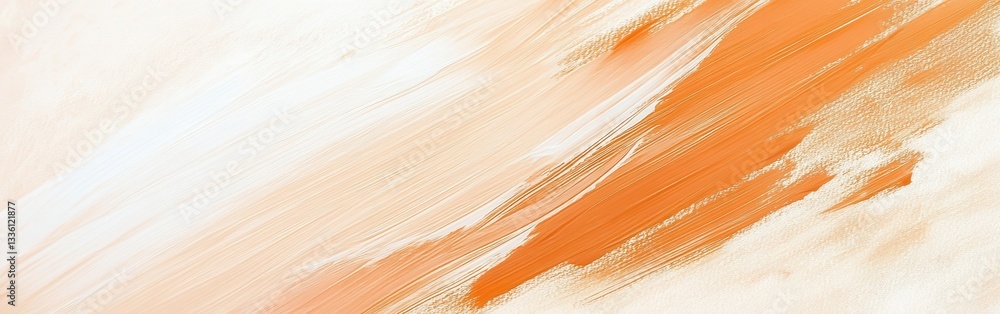 Poster Smooth pencil strokes create a seamless transition from amber to soft neutral tones in a captivating abstract artwork