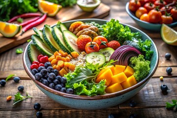 Vibrant Rainbow Salad Bowl
