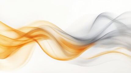 Elegant pastel amber waves flowing gracefully in a minimalist setting