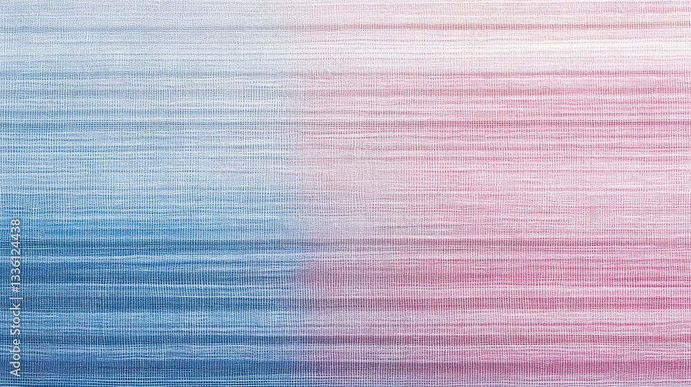 Leinwandbilder pencil strokes create a smooth gradient from muted blue to soft pink hues in a calming abstract desi