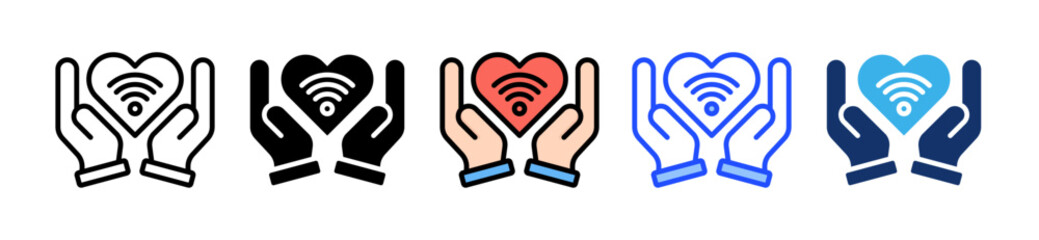 Health Care Icon Set With Multiple Style Collection