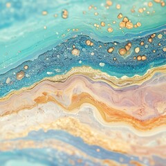 Fototapeta premium Fluid abstract art digital design colorful vibrant